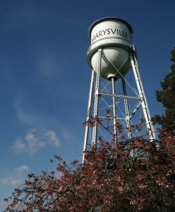 The old Marysville water tower